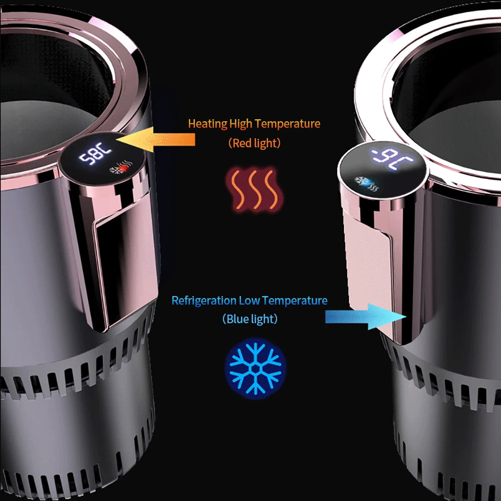Smart Digital Car Cup Holder Cooler & Heater